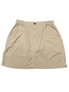 Women's Libin Khaki Ripstop Utility Skort Skirt Golf Hiking Size Medium